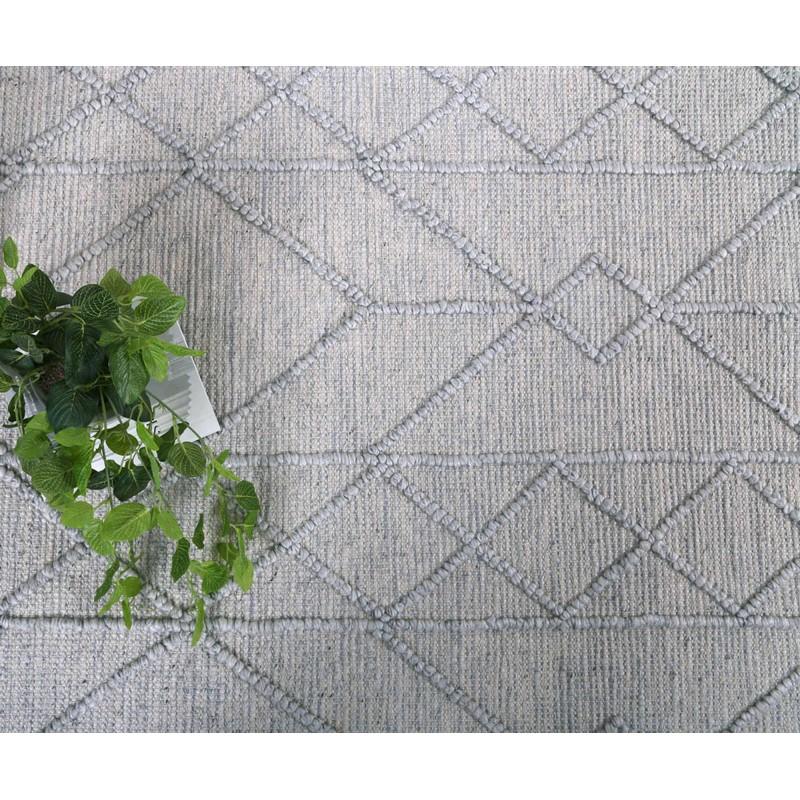 Himalaya Interweave Tribal Grey Wool Rug 4000