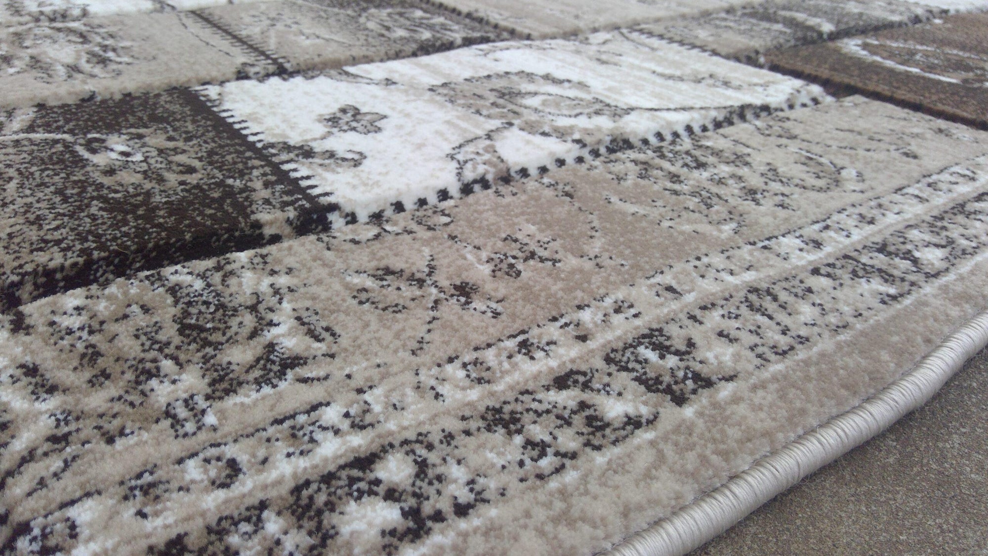 Istanbul 3011 Beige brown patchworks Runner