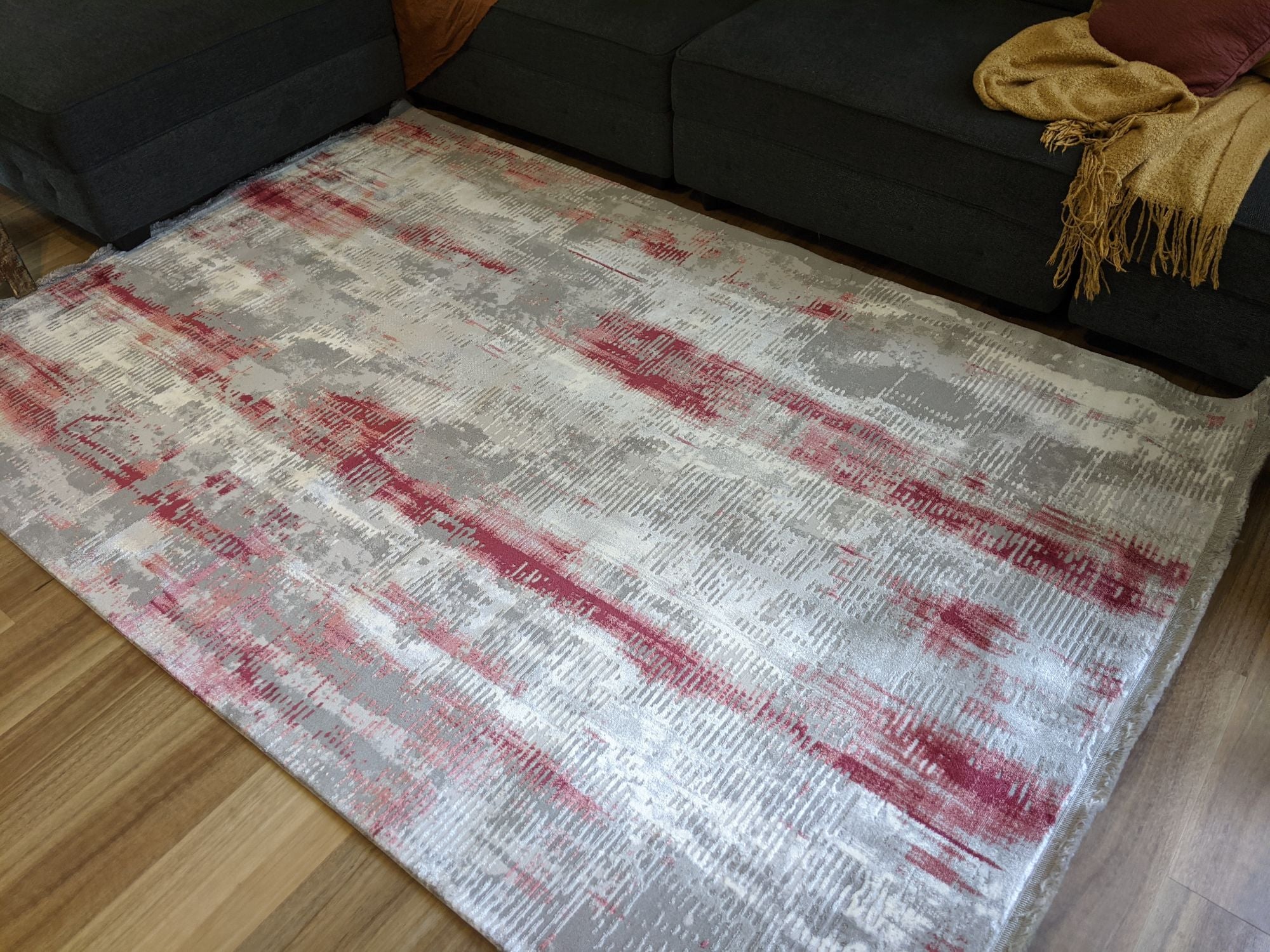 Avanos Grey Red 160 x 230 cm