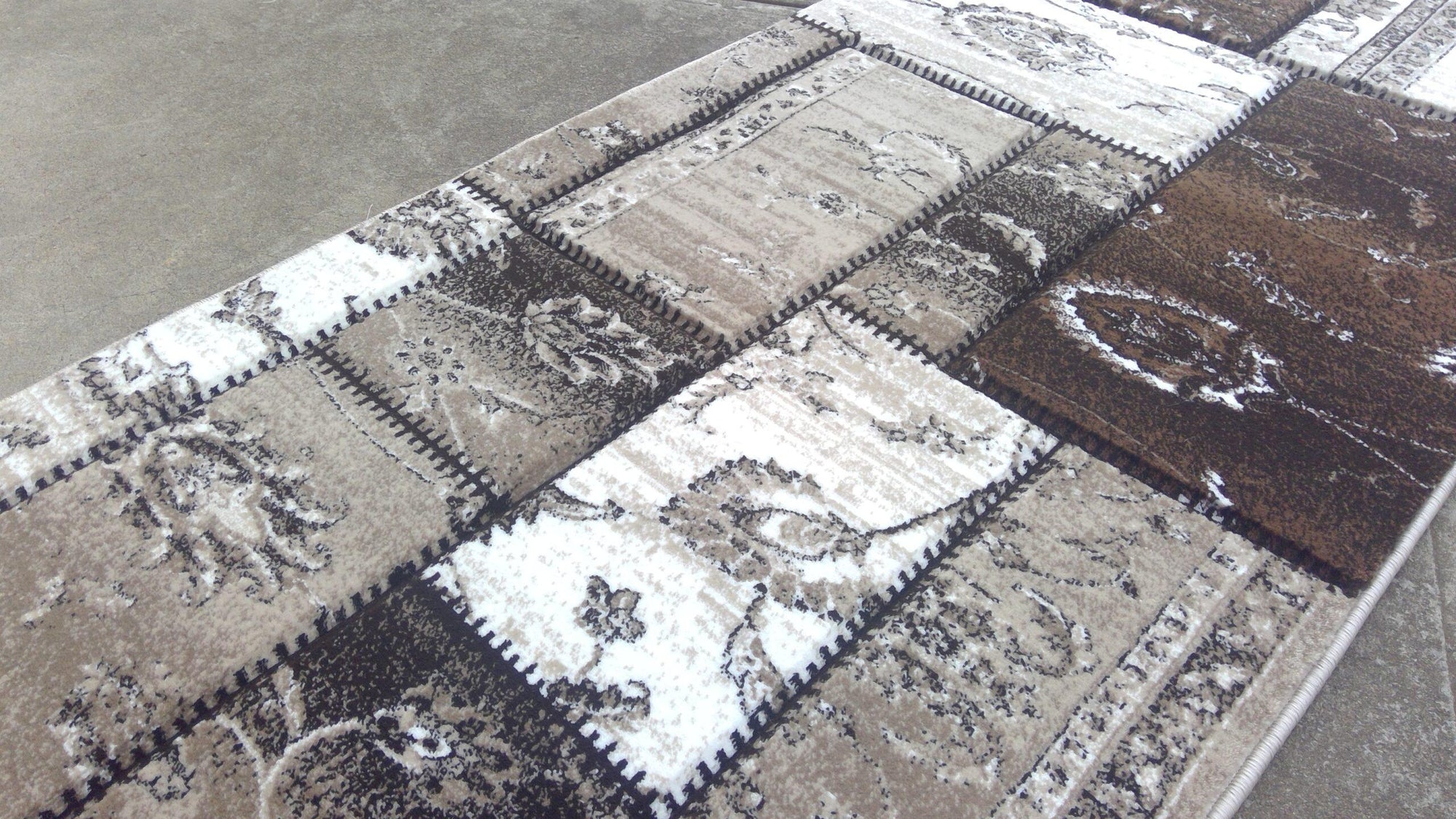 Istanbul 3011 Beige brown patchworks Runner