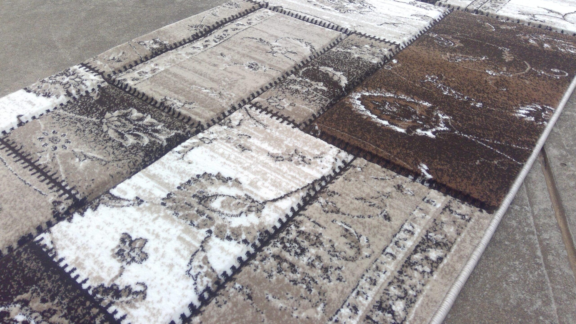 Istanbul 3011 Beige brown patchworks Runner