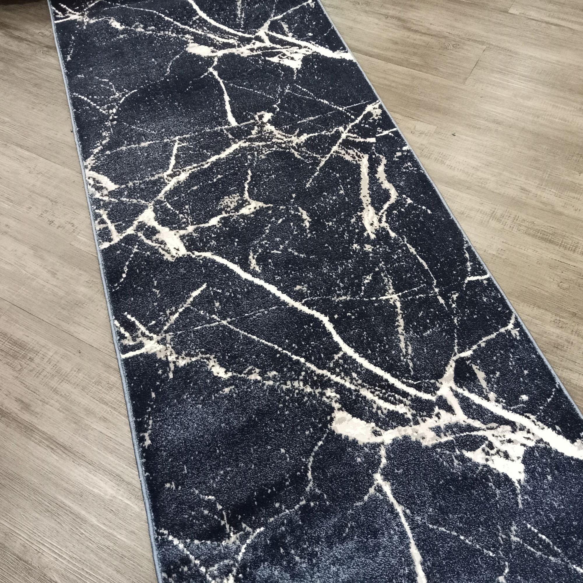 Axel cracked glass Blue 80 cm Wide