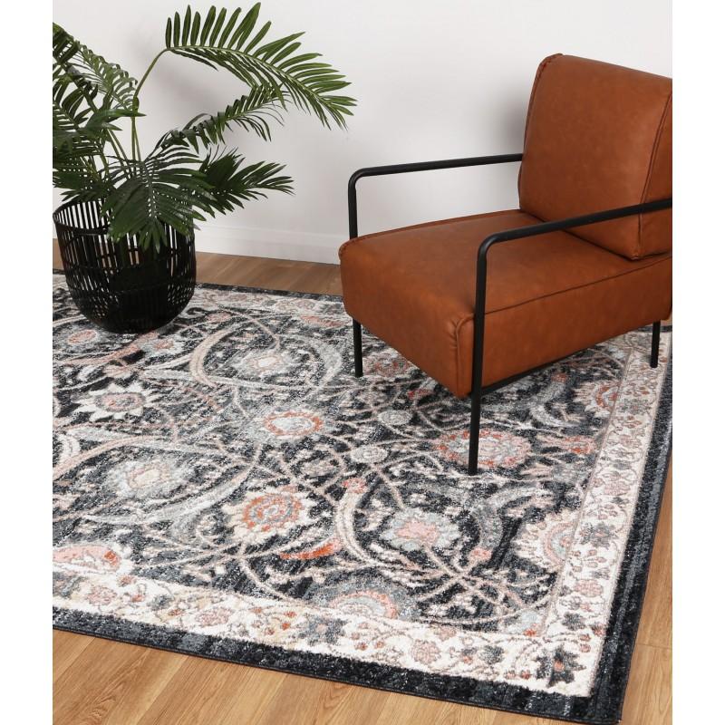 Estate Esta20 Charcoal transitional rug