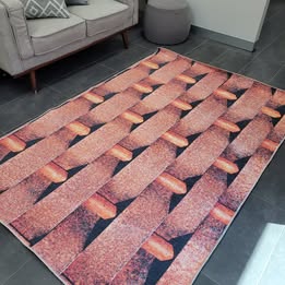 COZY MACHINE WASHABLE - Ember  Print Rug 160x230