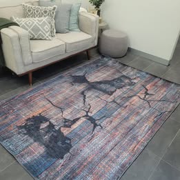 COZY MACHINE WASHABLE - Abstract Print Rug 160x230