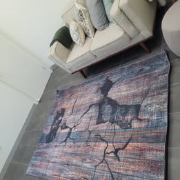 COZY MACHINE WASHABLE - Abstract Print Rug 160x230