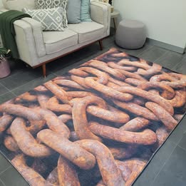COZY MACHINE WASHABLE - Forge Print Rug 160x230