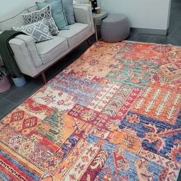 Flosker MACHINE WASHABLE - Bazaar Print Rug 200x290