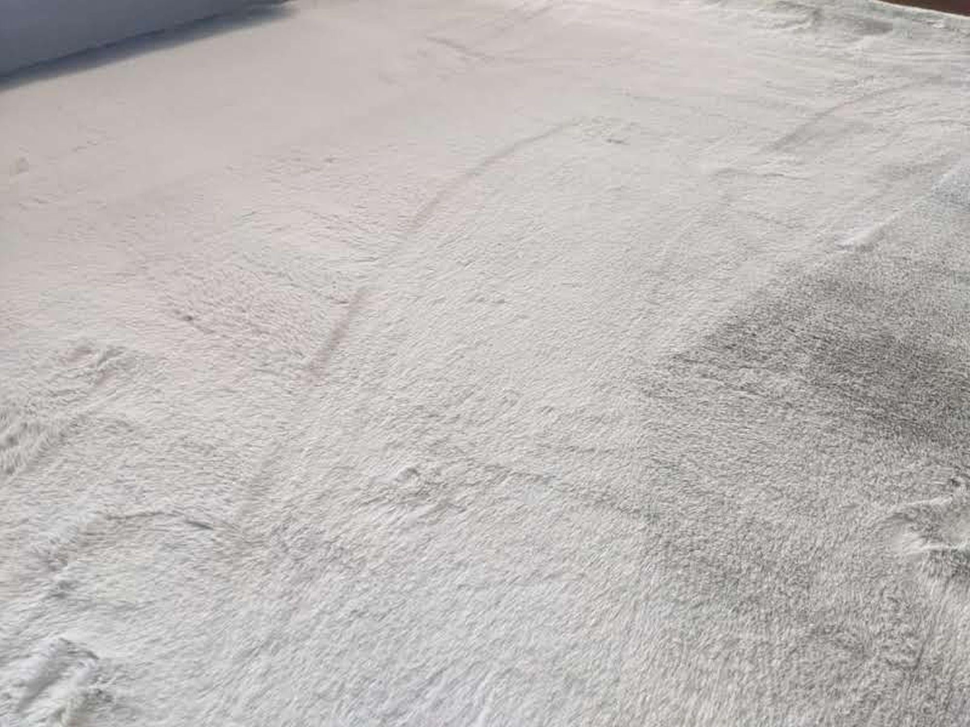 Super soft Faux Fur Silver Rug