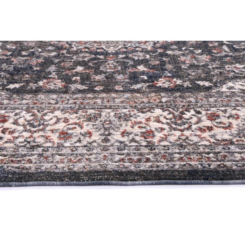 Alhambra navy transitional floor rug