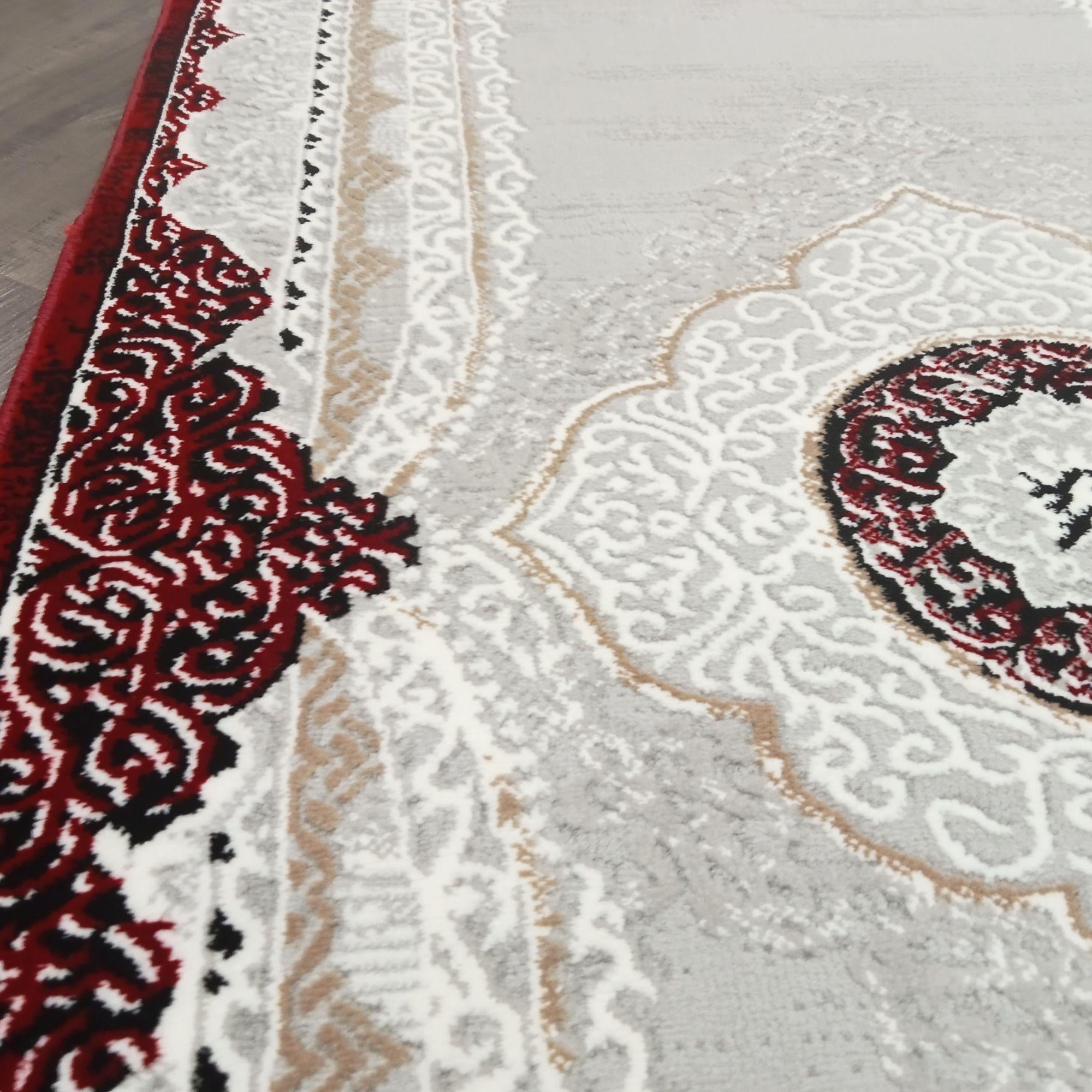 Merry Grey Red 80 cm Wide Runner