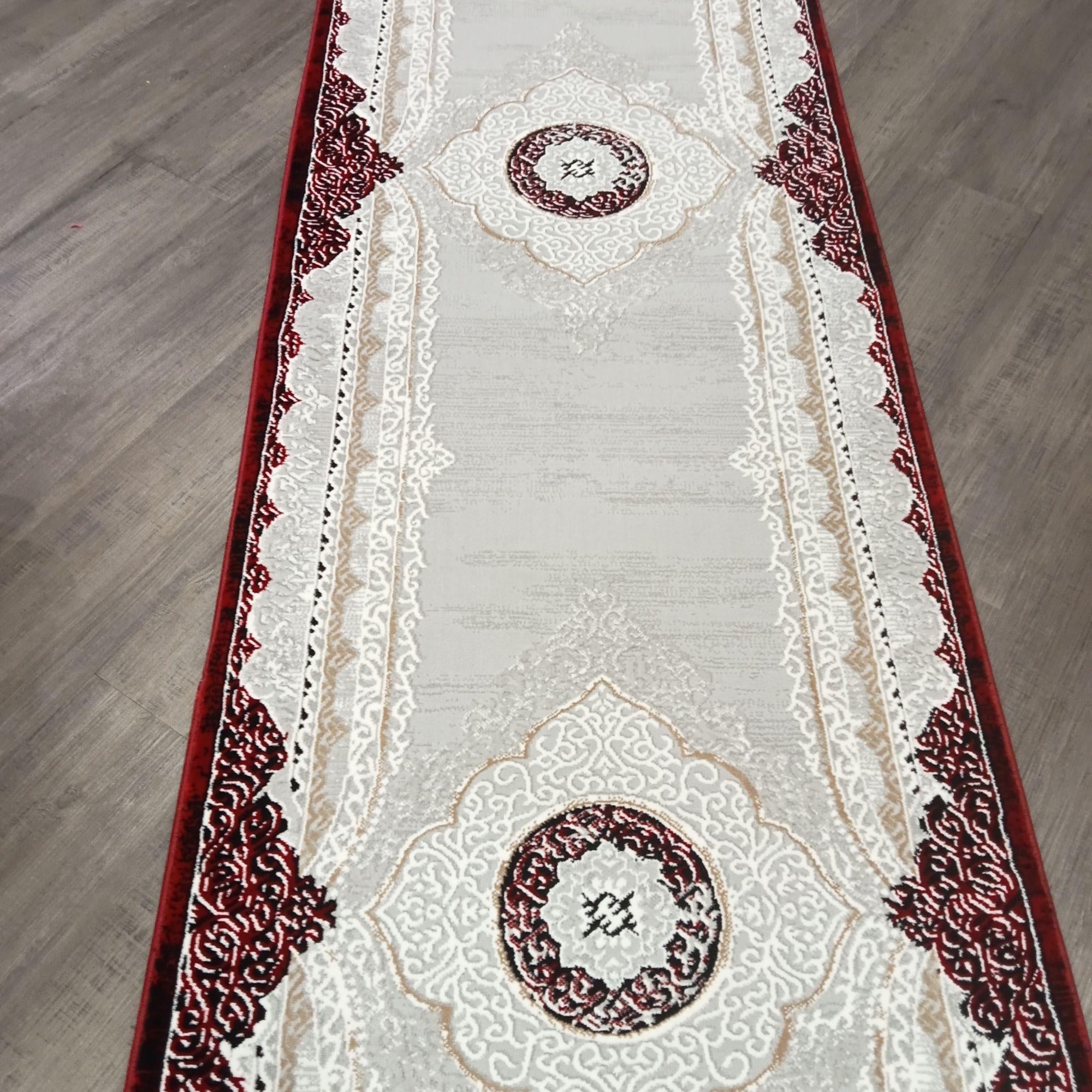 Merry Grey Red 80 cm Wide Runner