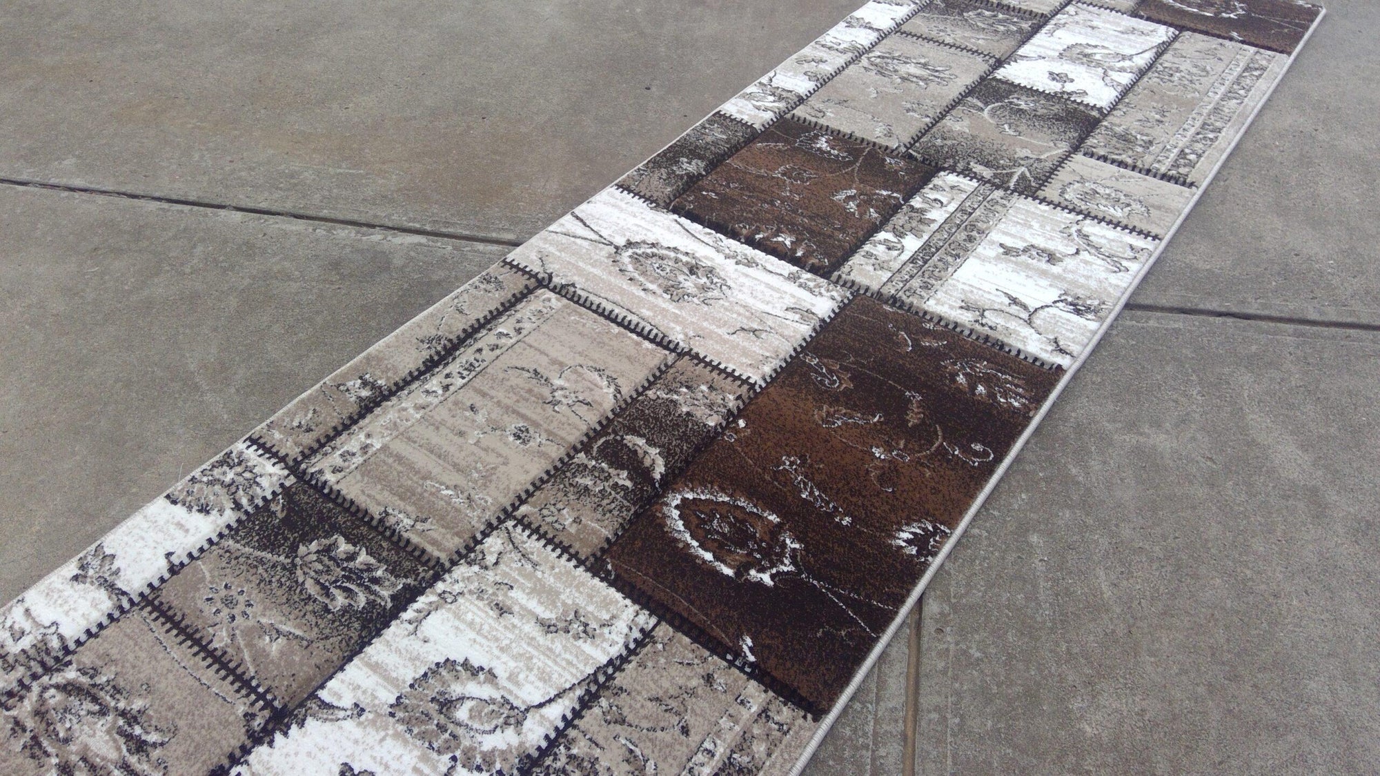 Istanbul 3011 Beige brown patchworks Runner
