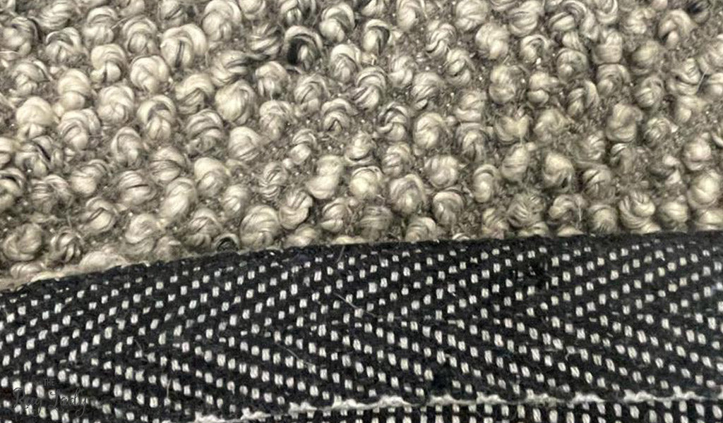 Avani Dark Grey Stone Loop Rug