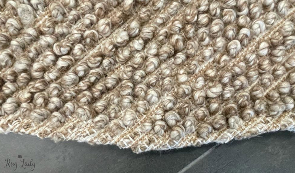 Avani Taupe Beige Loop Round Rug