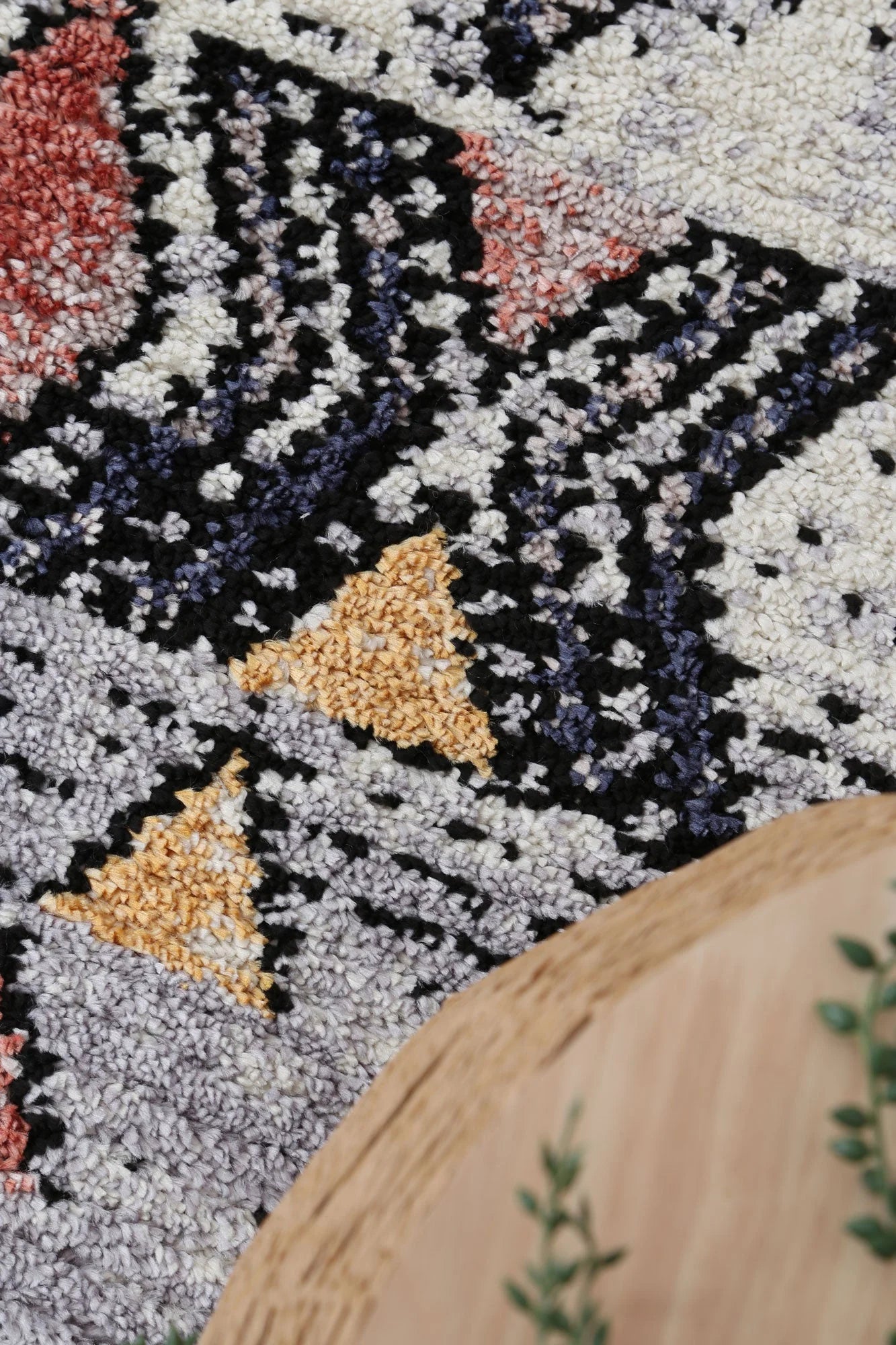 Morocco Cross Multi shagg Rug