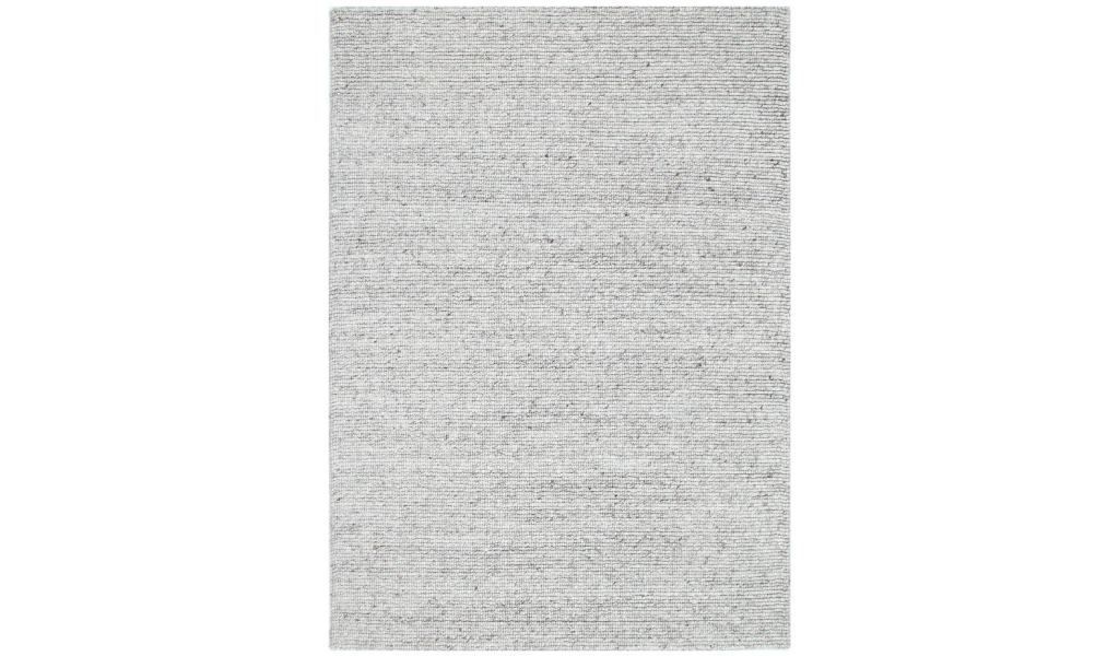 Priva Grey Hand Woven Textured Wool Rug