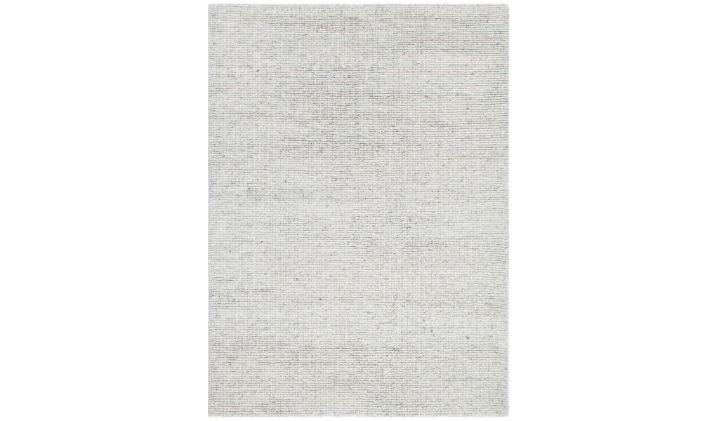 Priva Ivory Hand Woven Textured Wool Rug