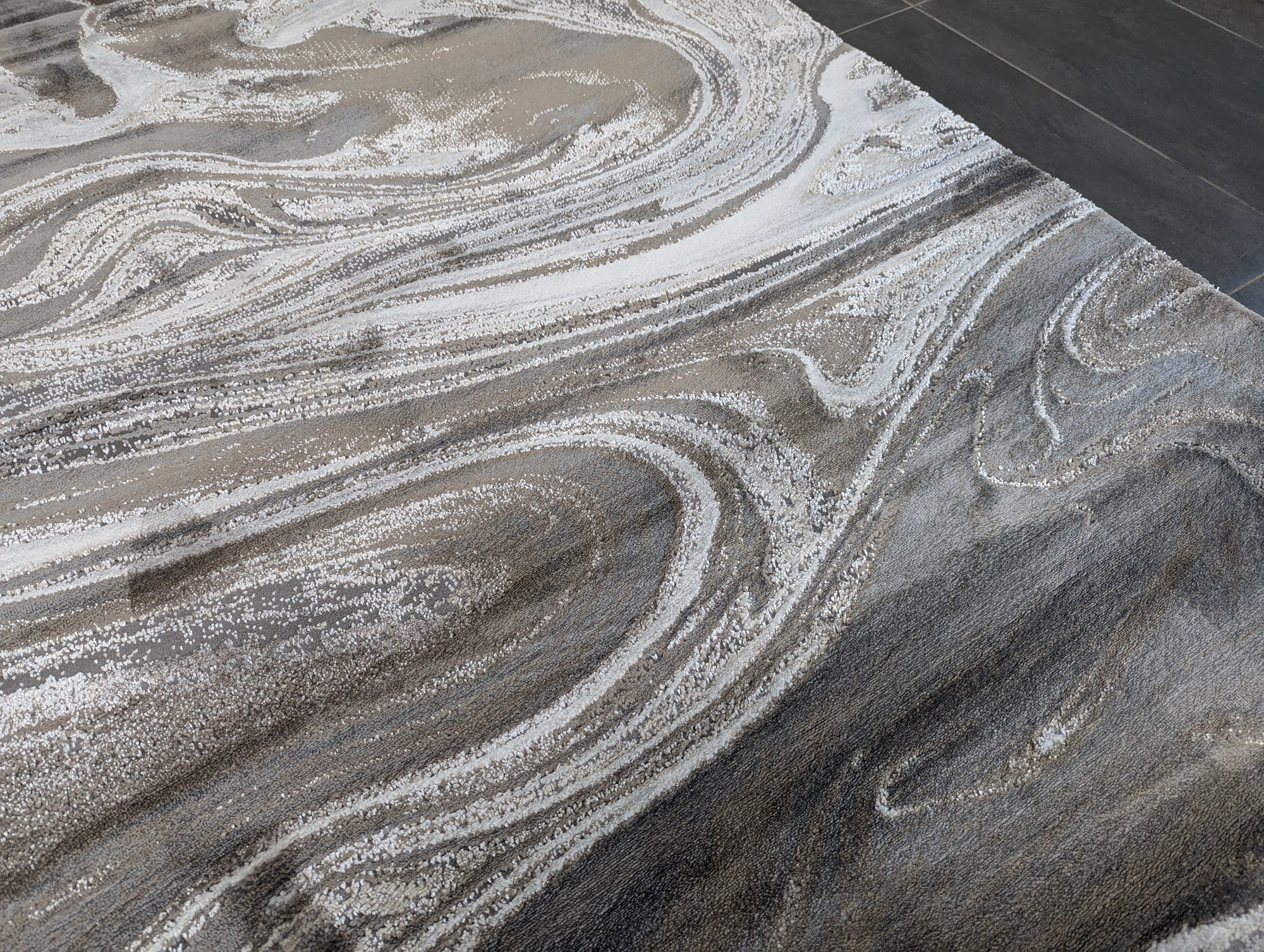 Fruzan grey marble design  160 x 180 cm