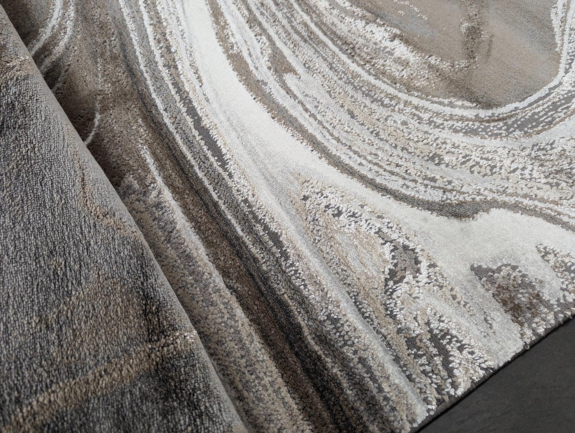 Fruzan grey marble design  160 x 180 cm
