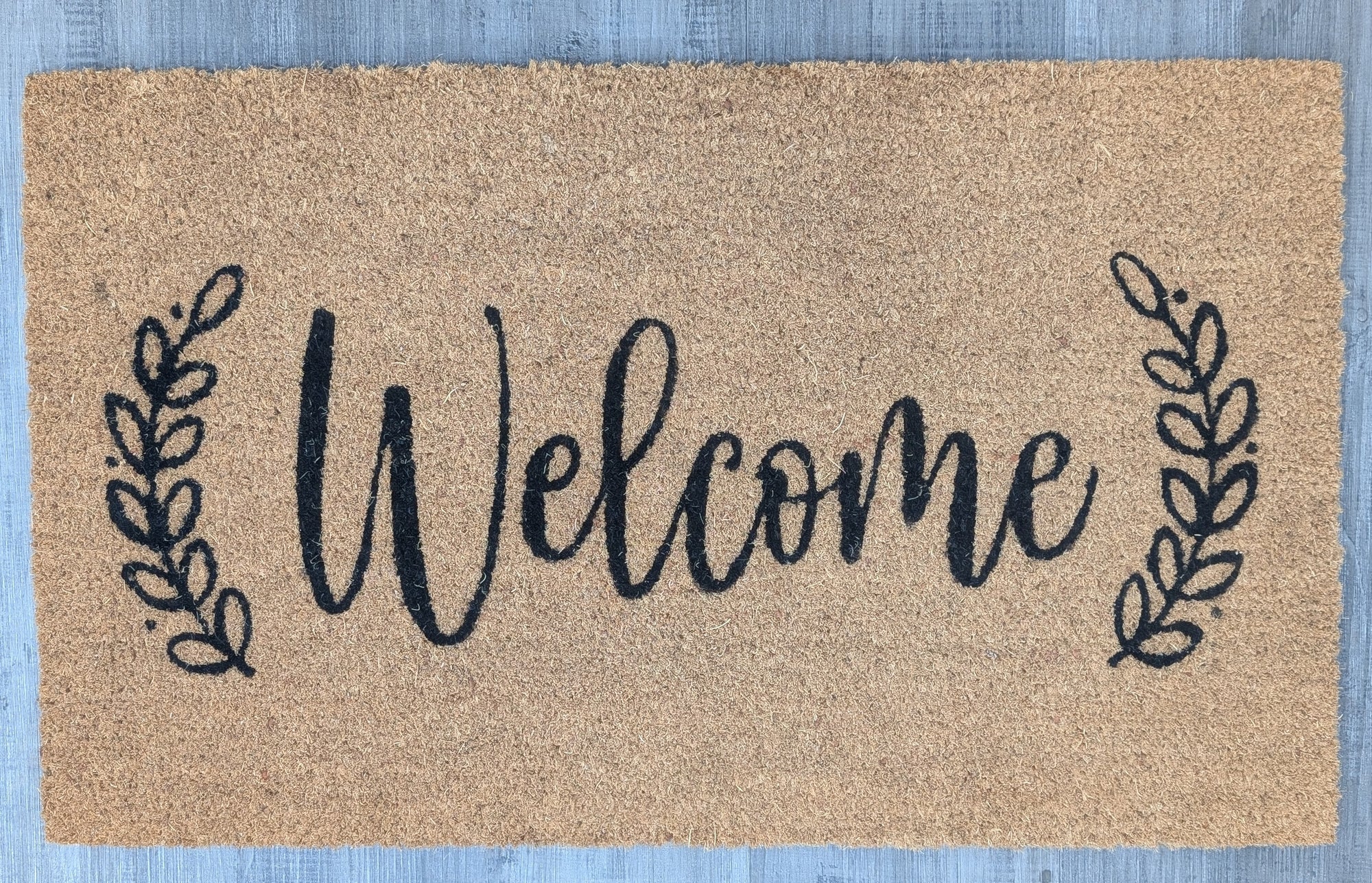 Outdoor Coir Mat - Welcome Wreath