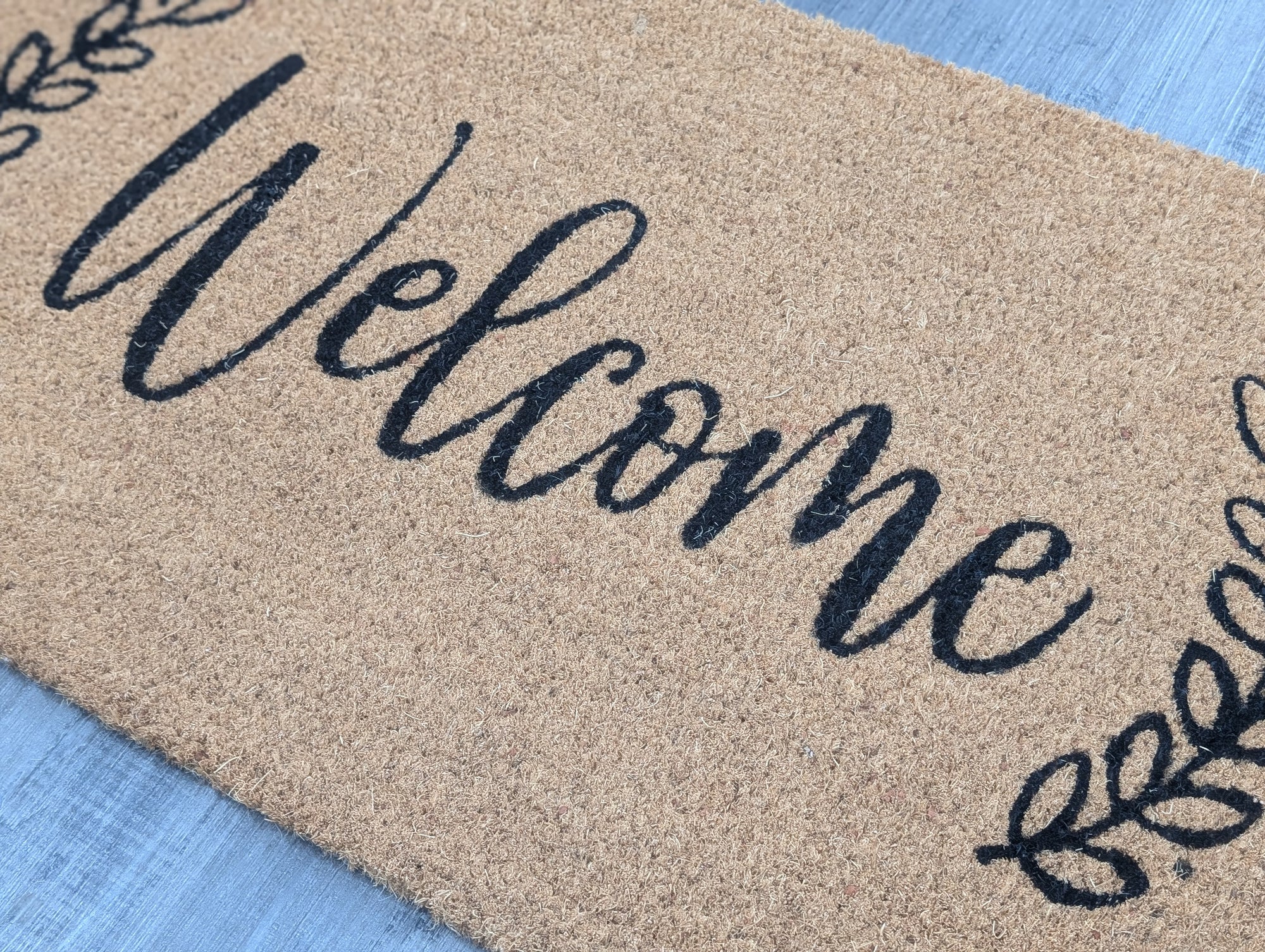Outdoor Coir Mat - Welcome Wreath