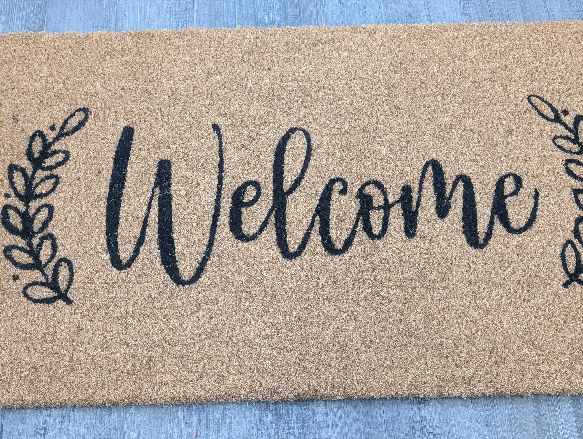 Outdoor Coir Mat - Welcome Wreath