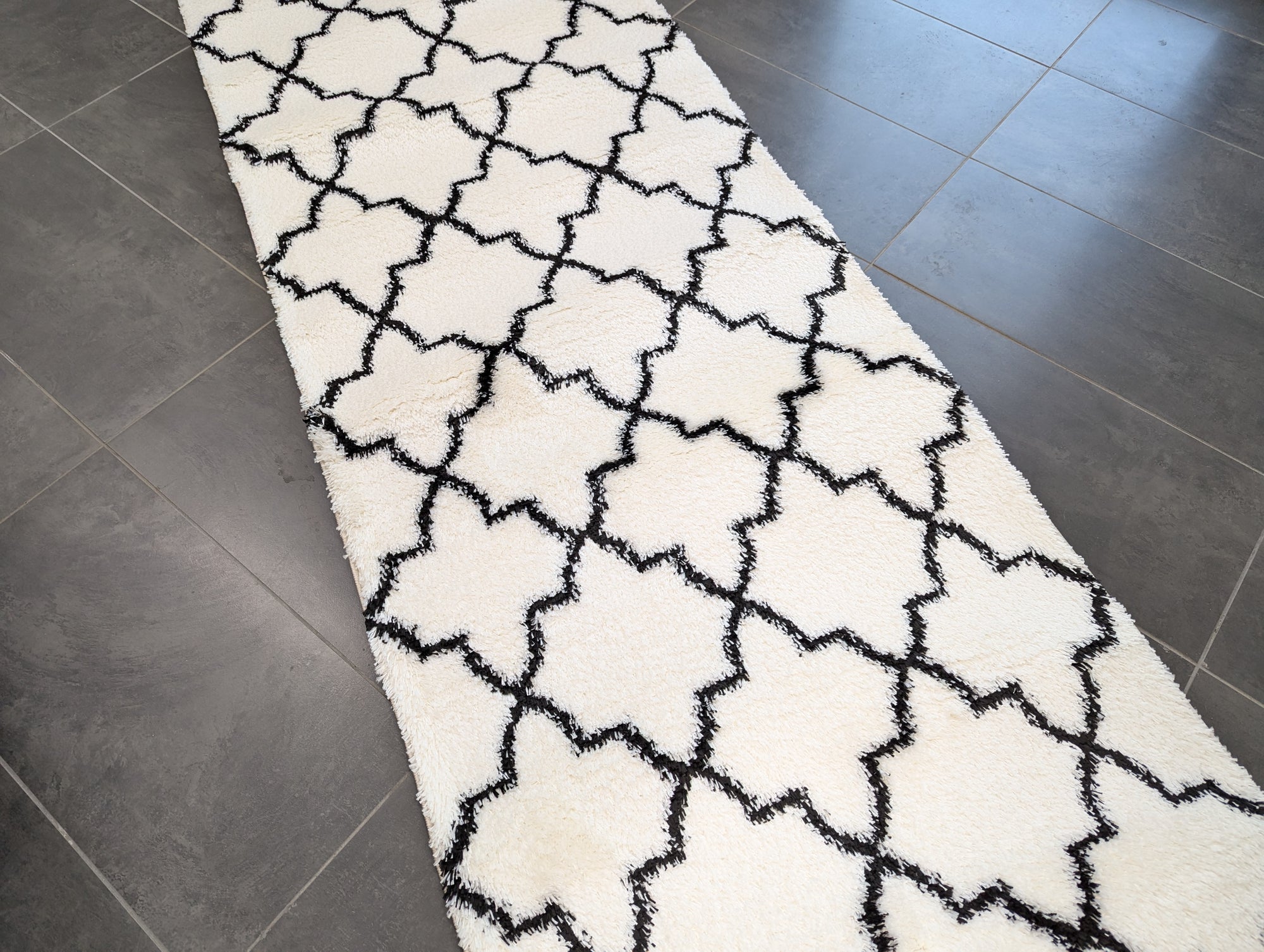 1 Jasmine shaggy 80 cm wide runner