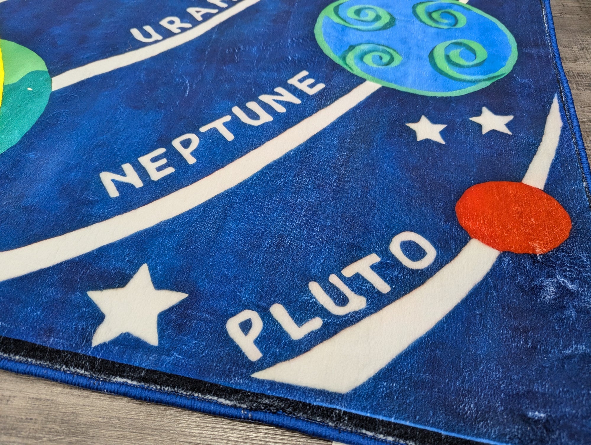 Planets educational kids rug