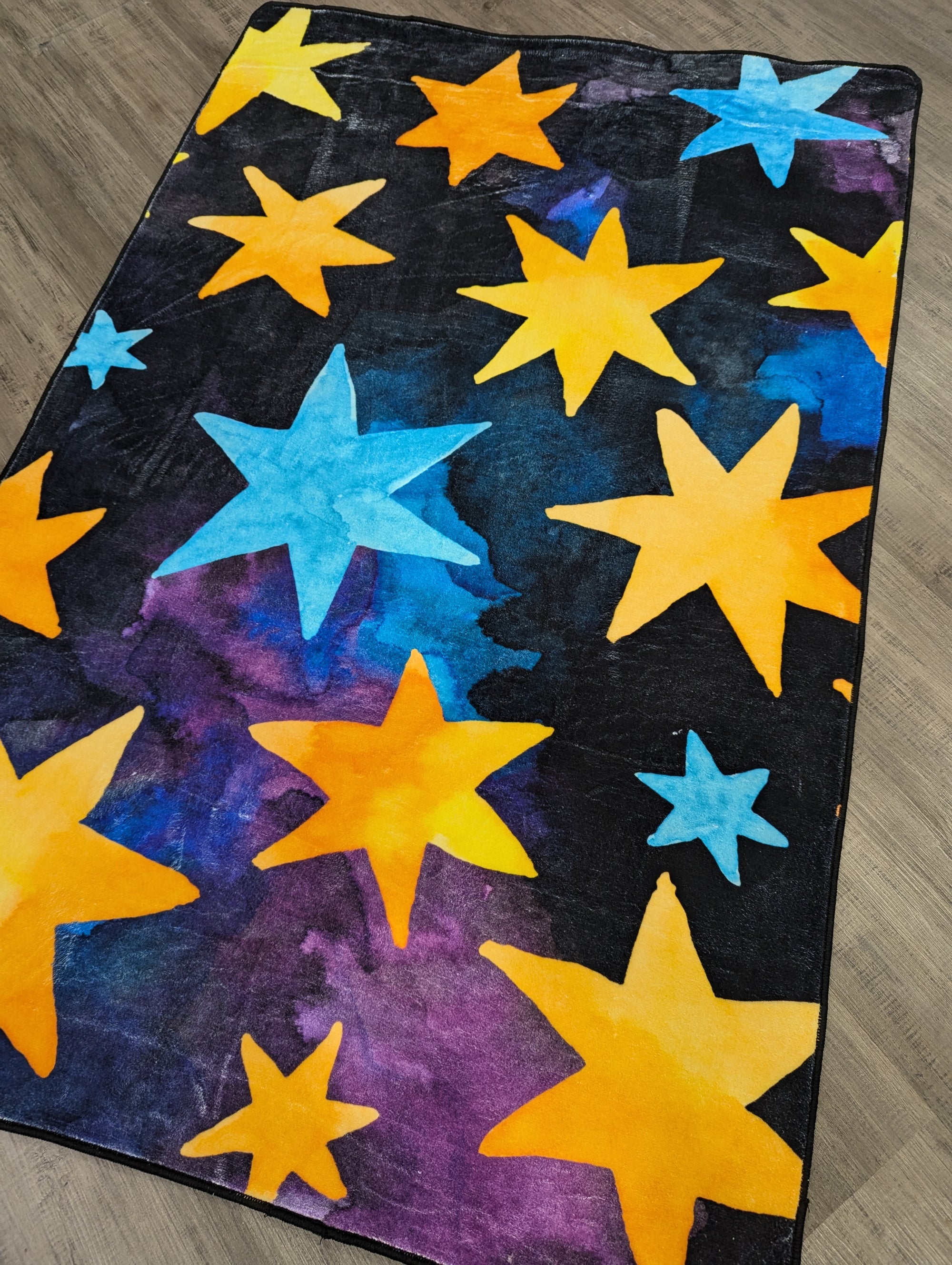 Stars shinning bright kids rug