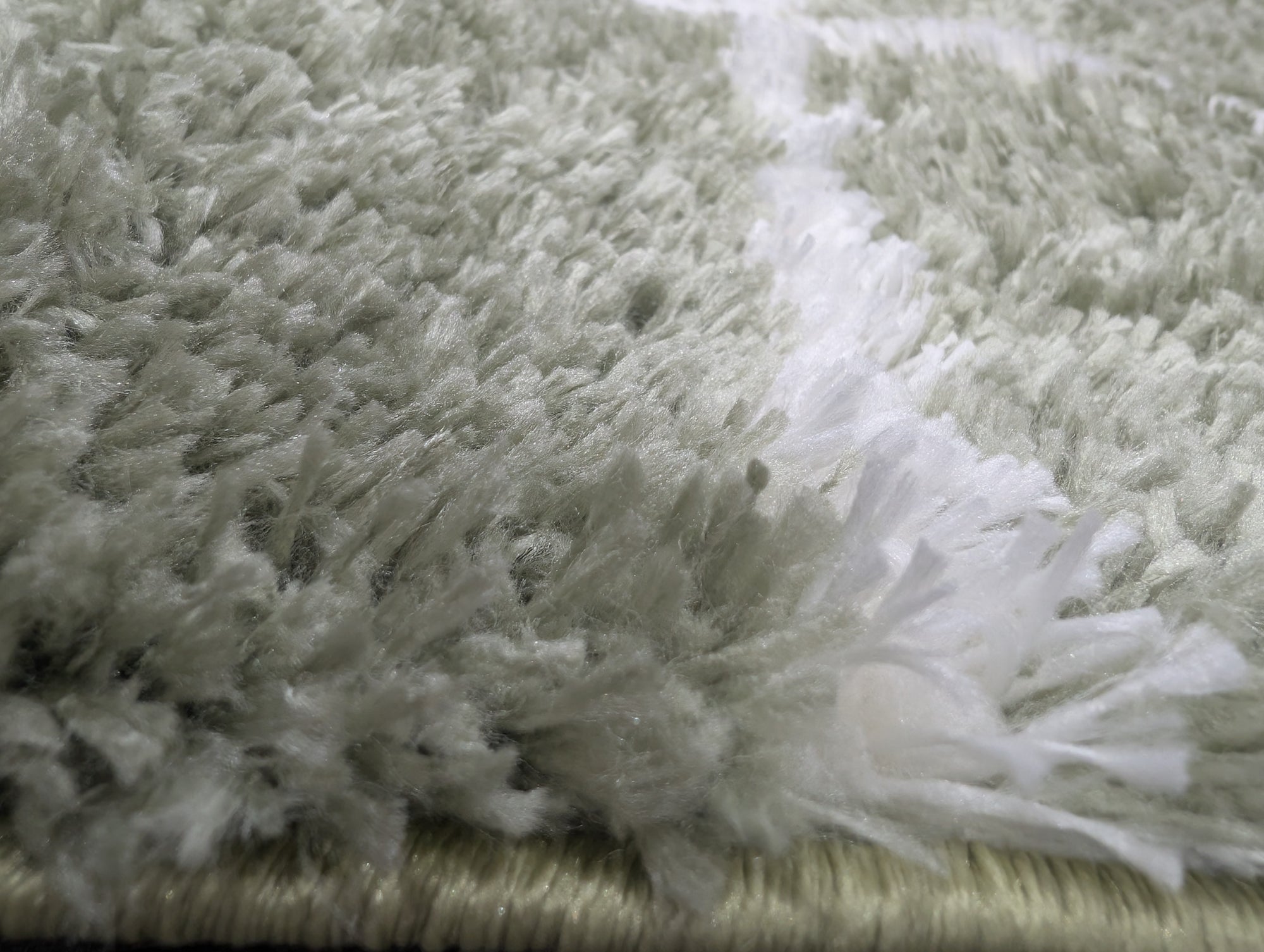 2 Jasmine shaggy 80 cm wide runner Green