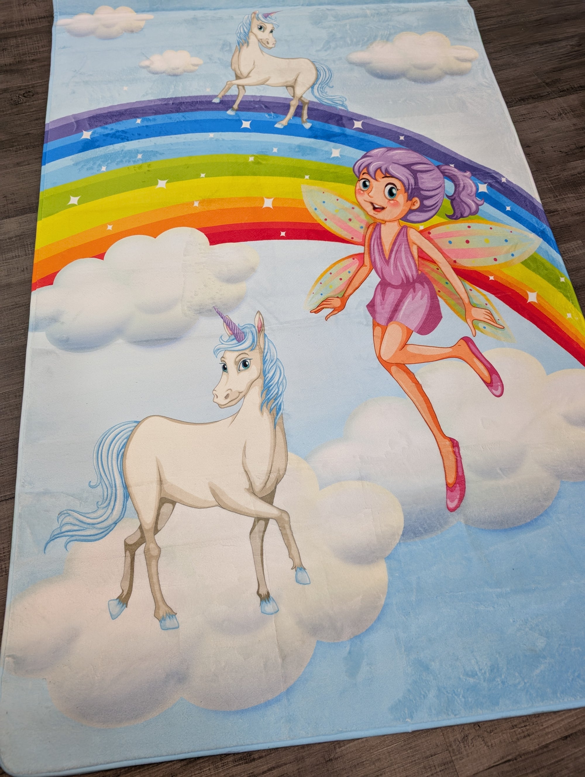 Unicorn princess kids rug