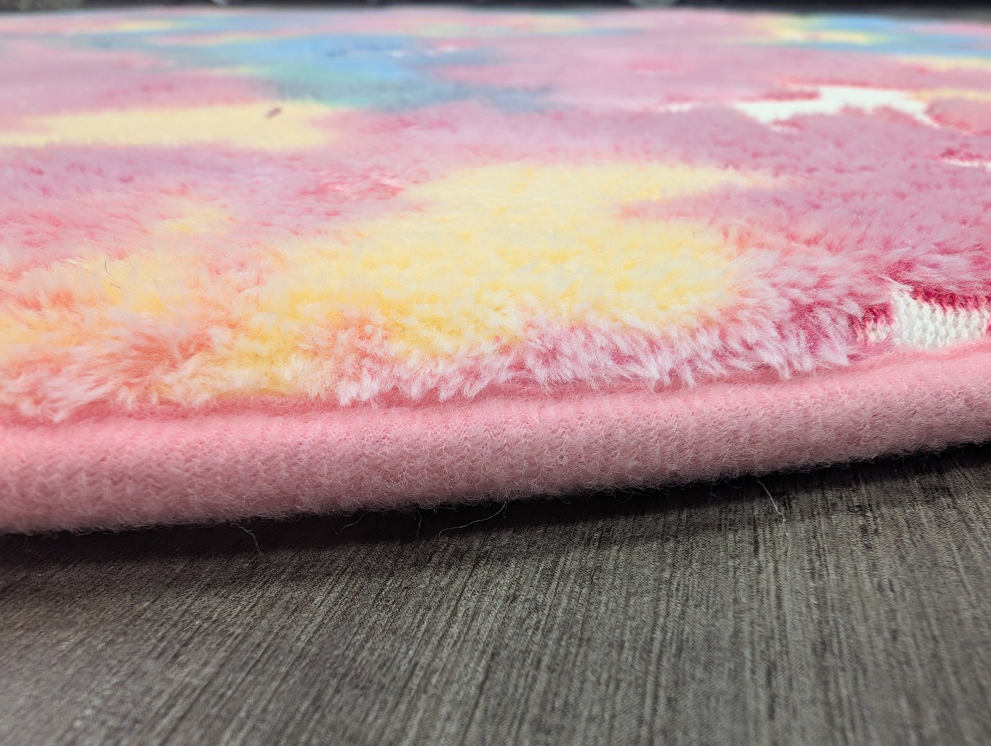 Unicorn pink circle Glow in the dark kids rug