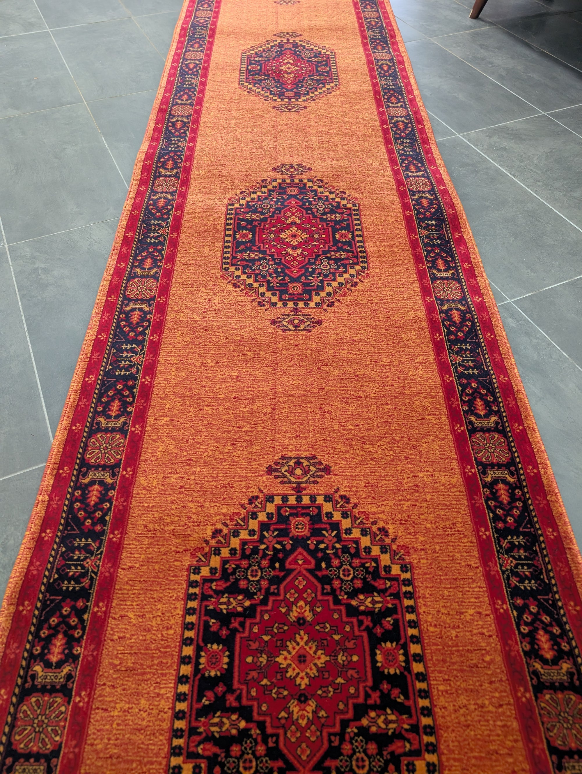 Hive burnt orange medallion oriental 80cm Wide