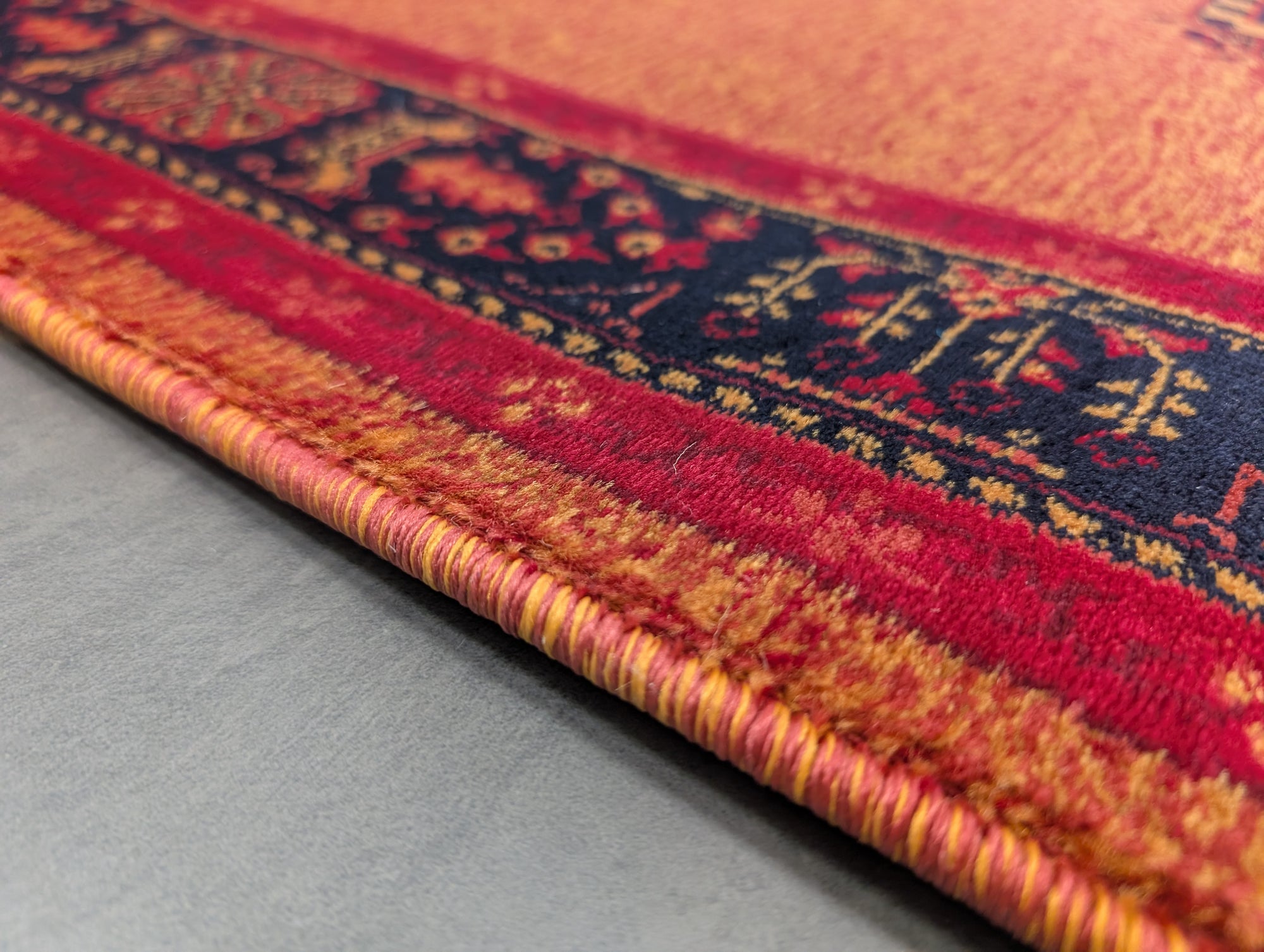 Hive burnt orange medallion oriental 80cm Wide