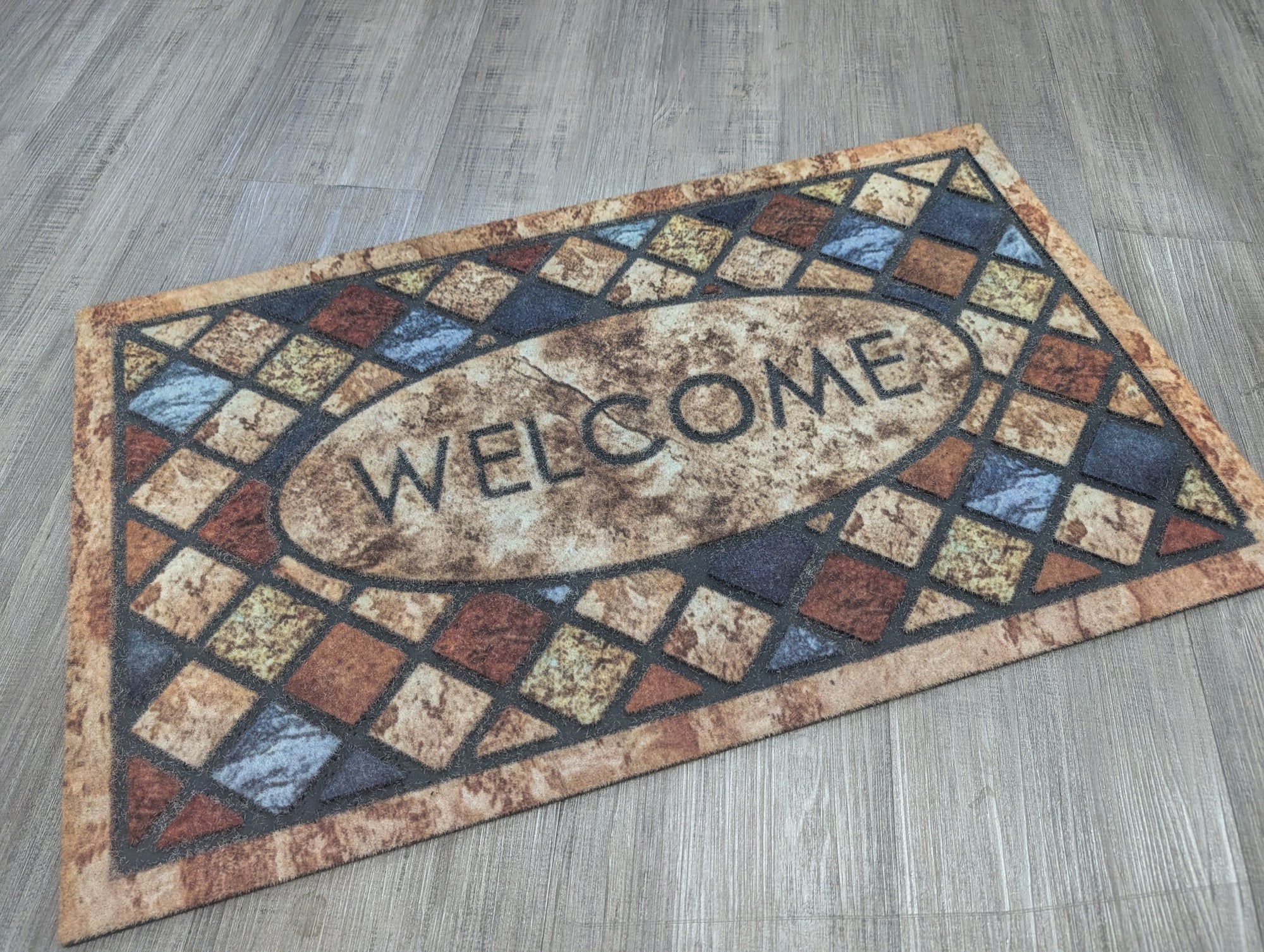 Outdoor Mat welcome Retro PVC