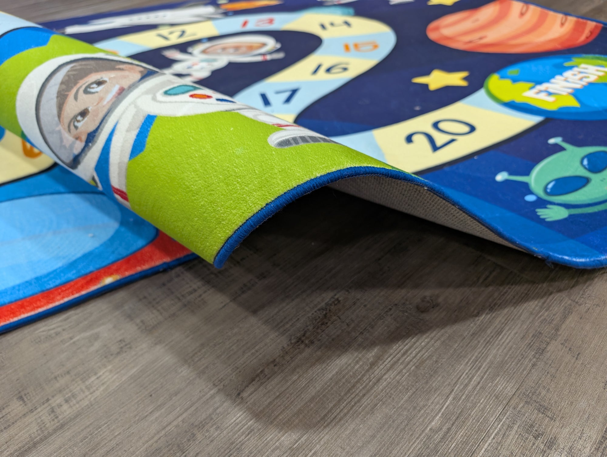 Space numbers Learn to count kids rug