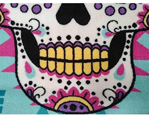 Sugar Skull Turquoise rug