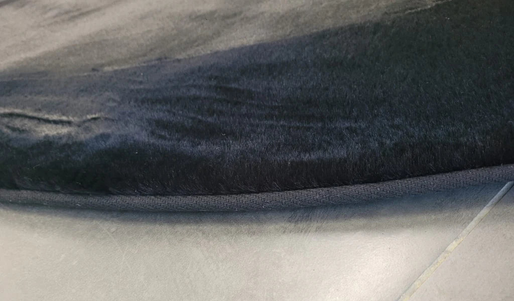 Splender black circle faux fur