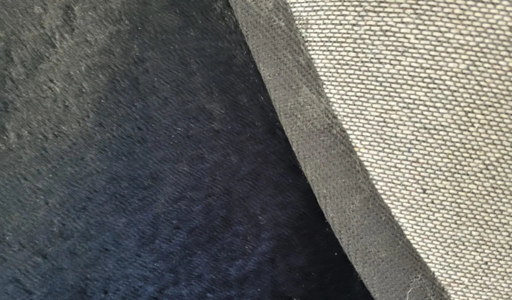 Splender black circle faux fur
