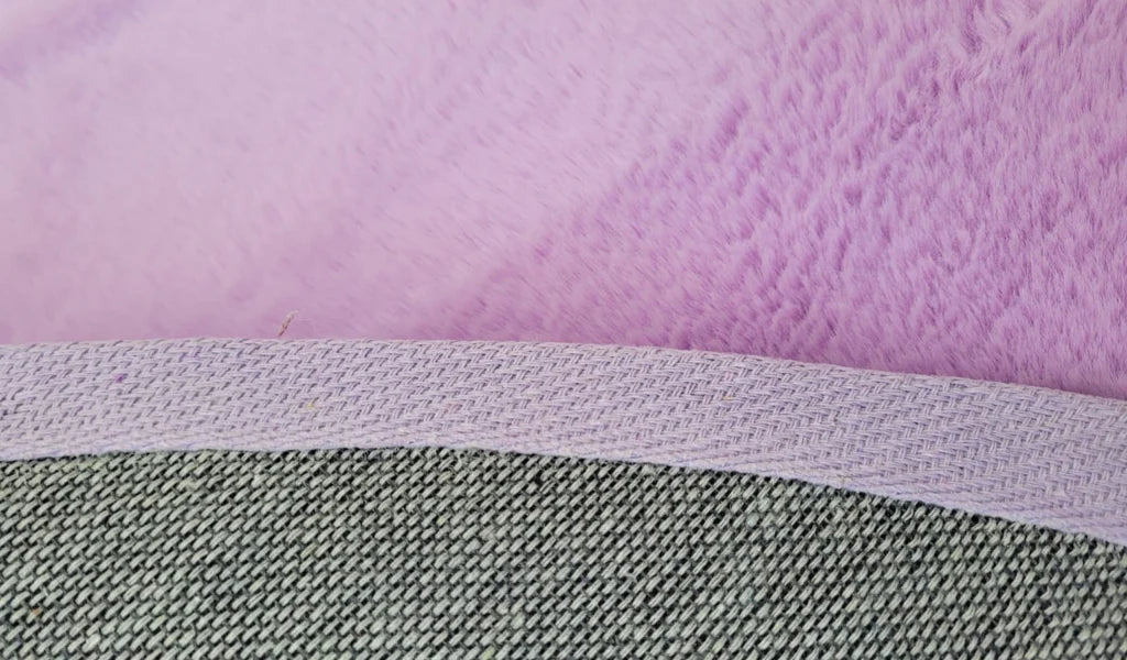 Faux fur lilac Circle Splash