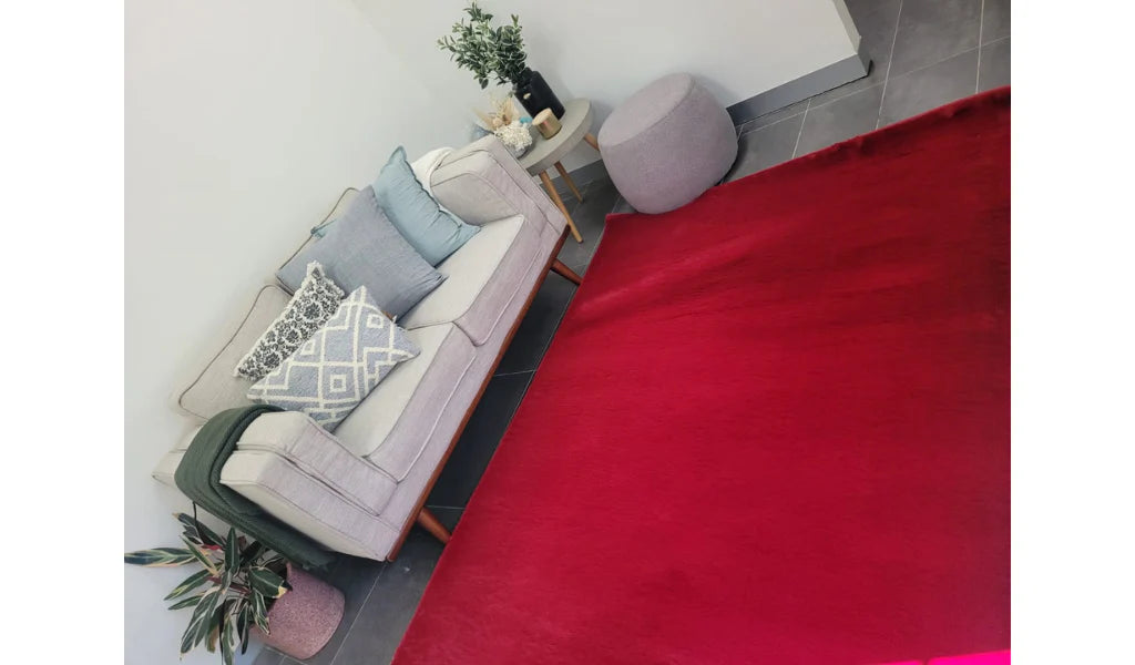 Faux Fur Red