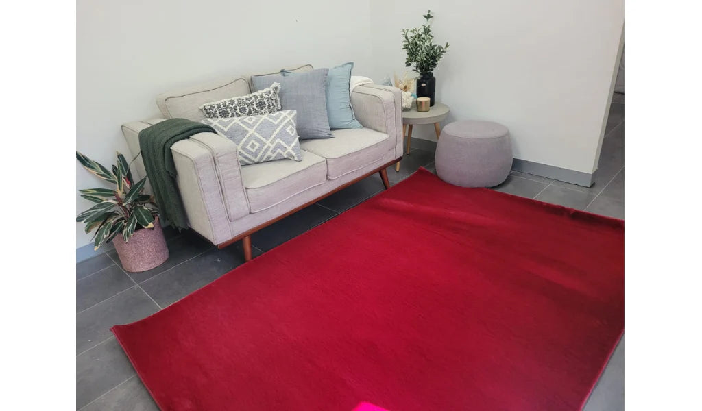 Faux Fur Red