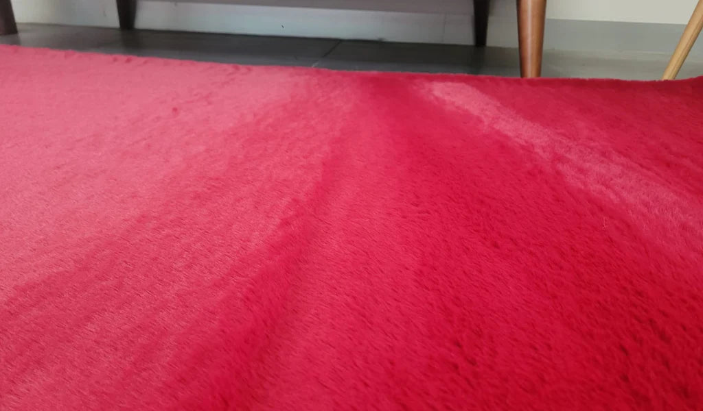Faux Fur Red