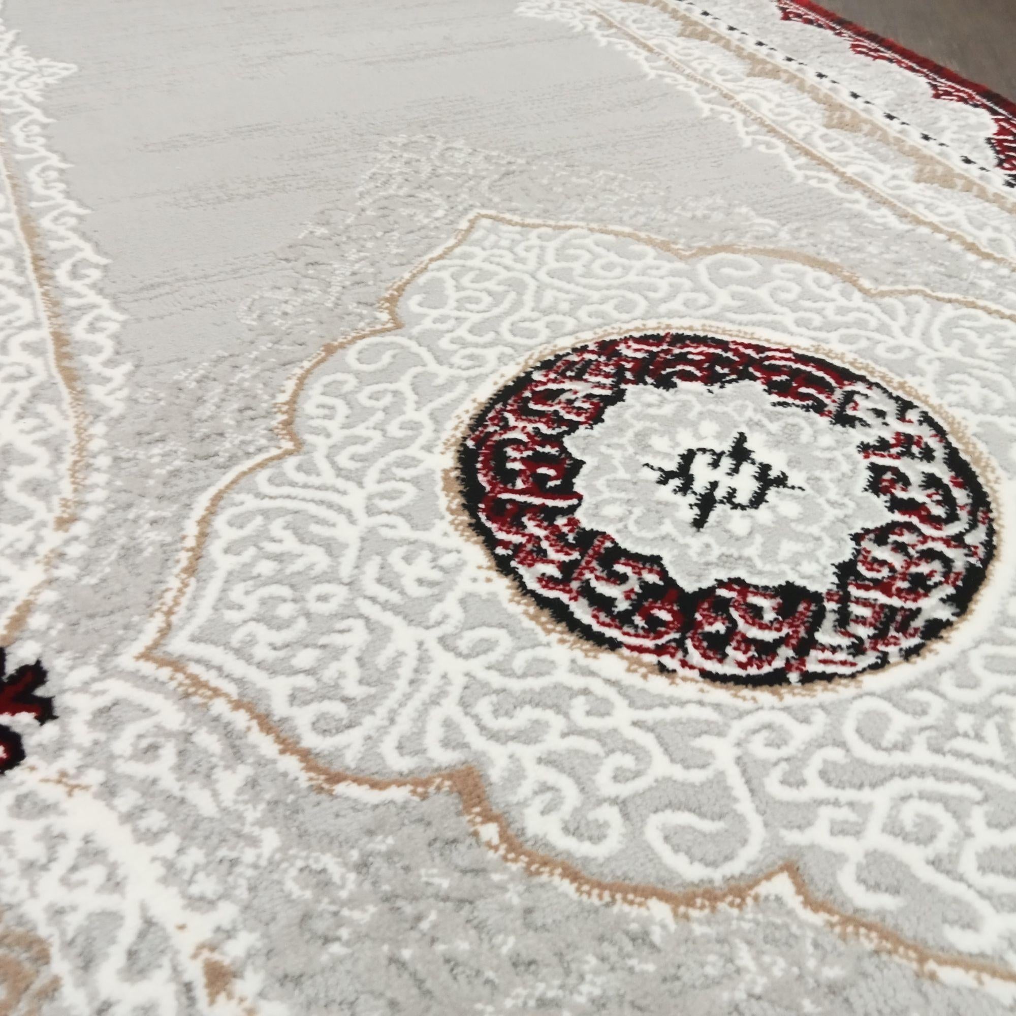 Merry Grey Red 80 cm Wide Runner