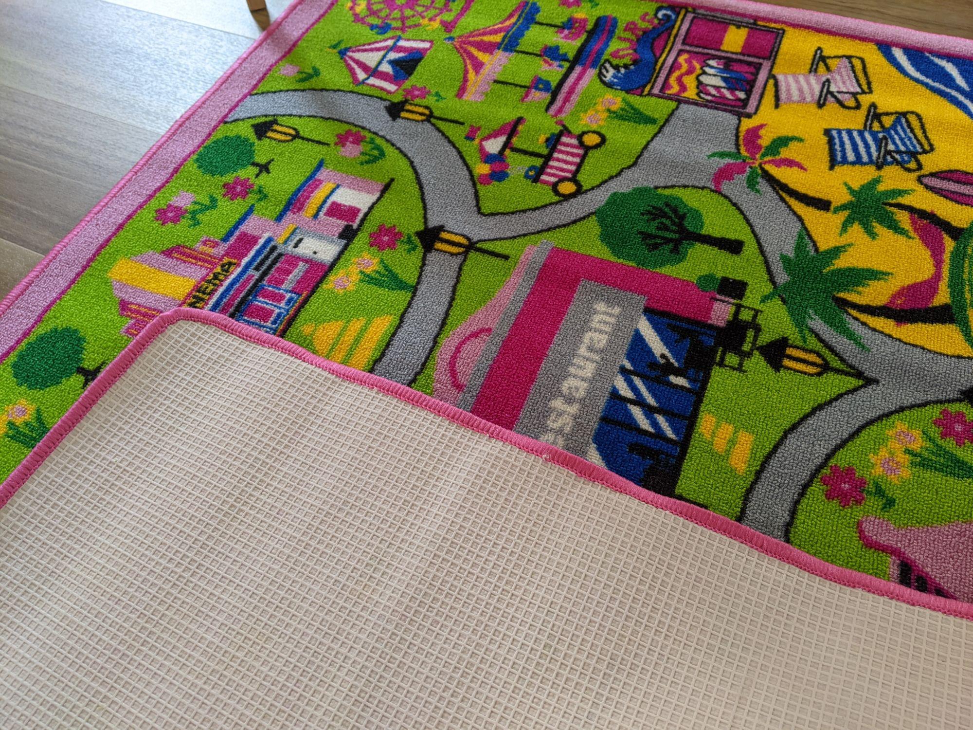 Pink kids Roads rug