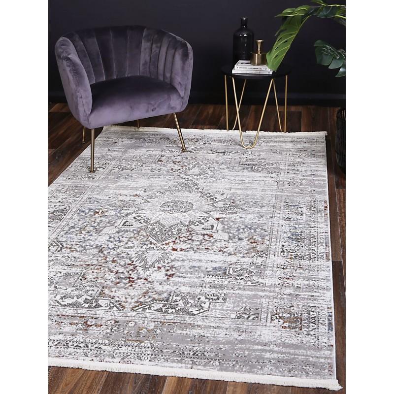 Bohemian Paradise medallion Grey Multi rug