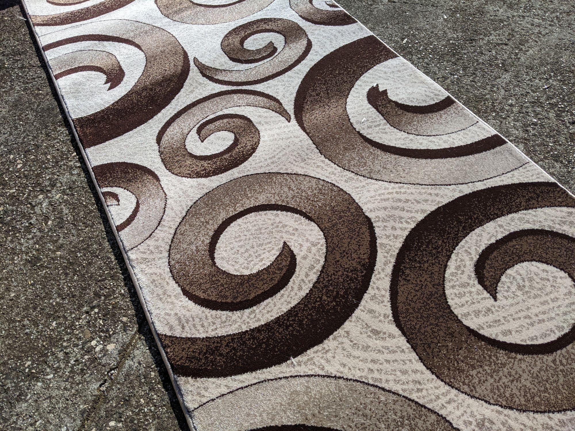 Istanbul 3077 Beige swirls Runner