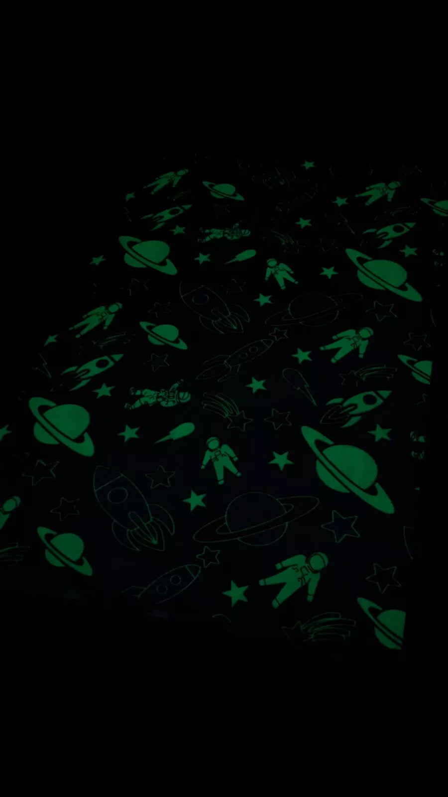Space time Glow in the dark kids rug