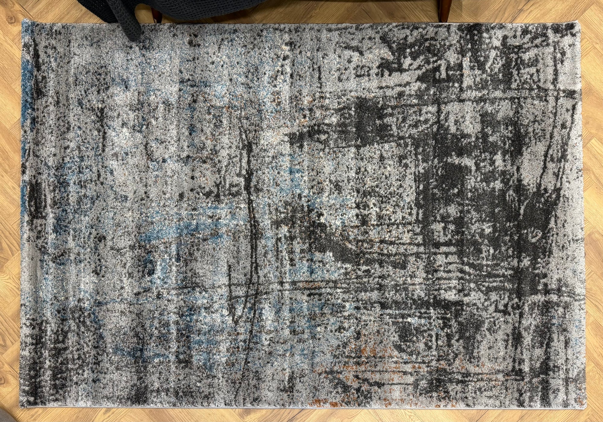 Crete blue grey Urban Slate Rug